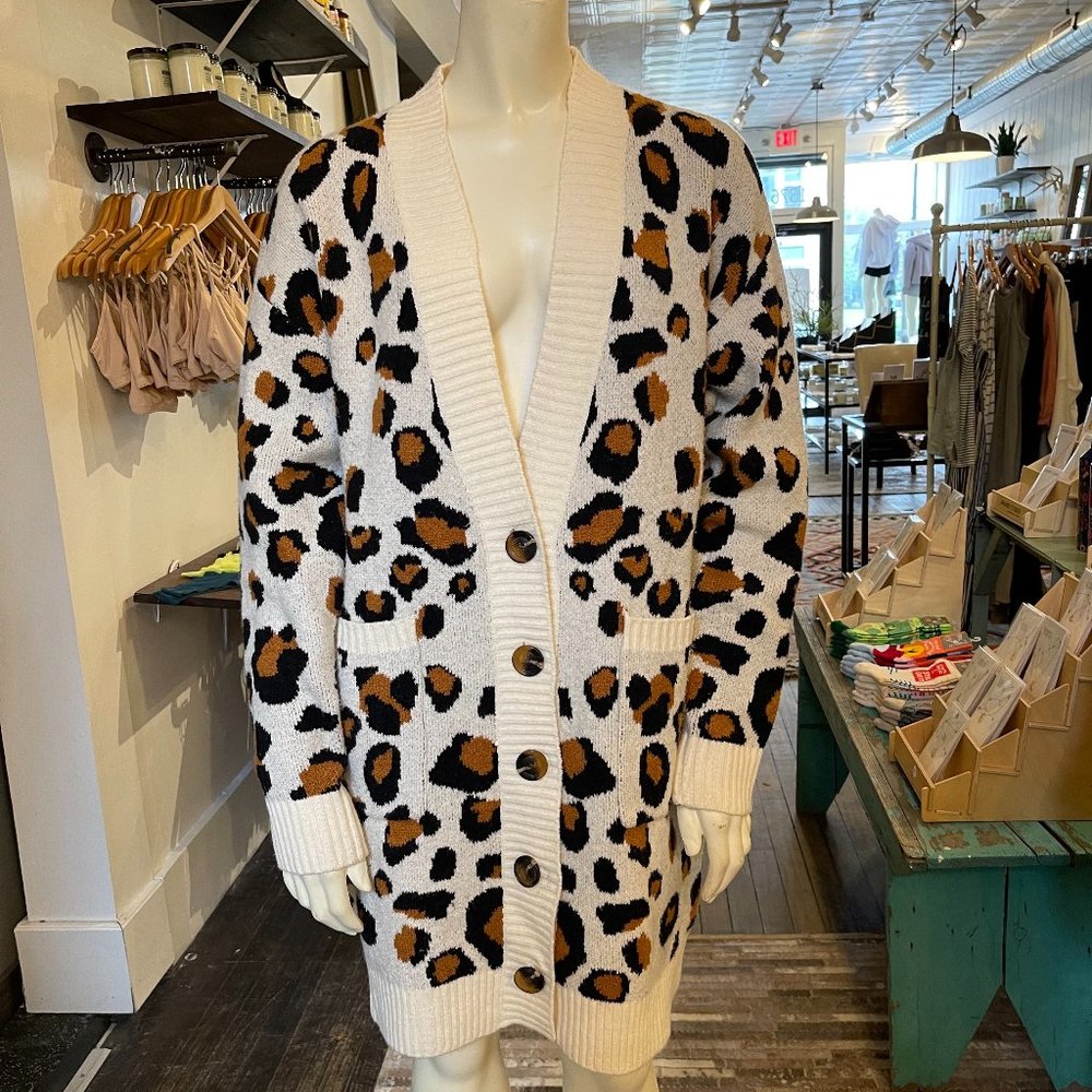 Oversized Leopard Cardi